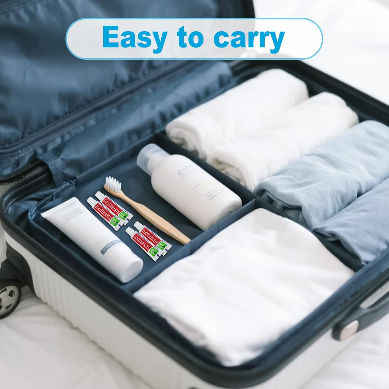 200 Tubes Travel Size Toothpaste in Bulk, Disposable Mini Mint Compact Small Pocket Size Essential Toothpaste for Vacation Hotel Shelter Homeless Nursing Home Charity Camping Single Use 0.17 oz/ 5g