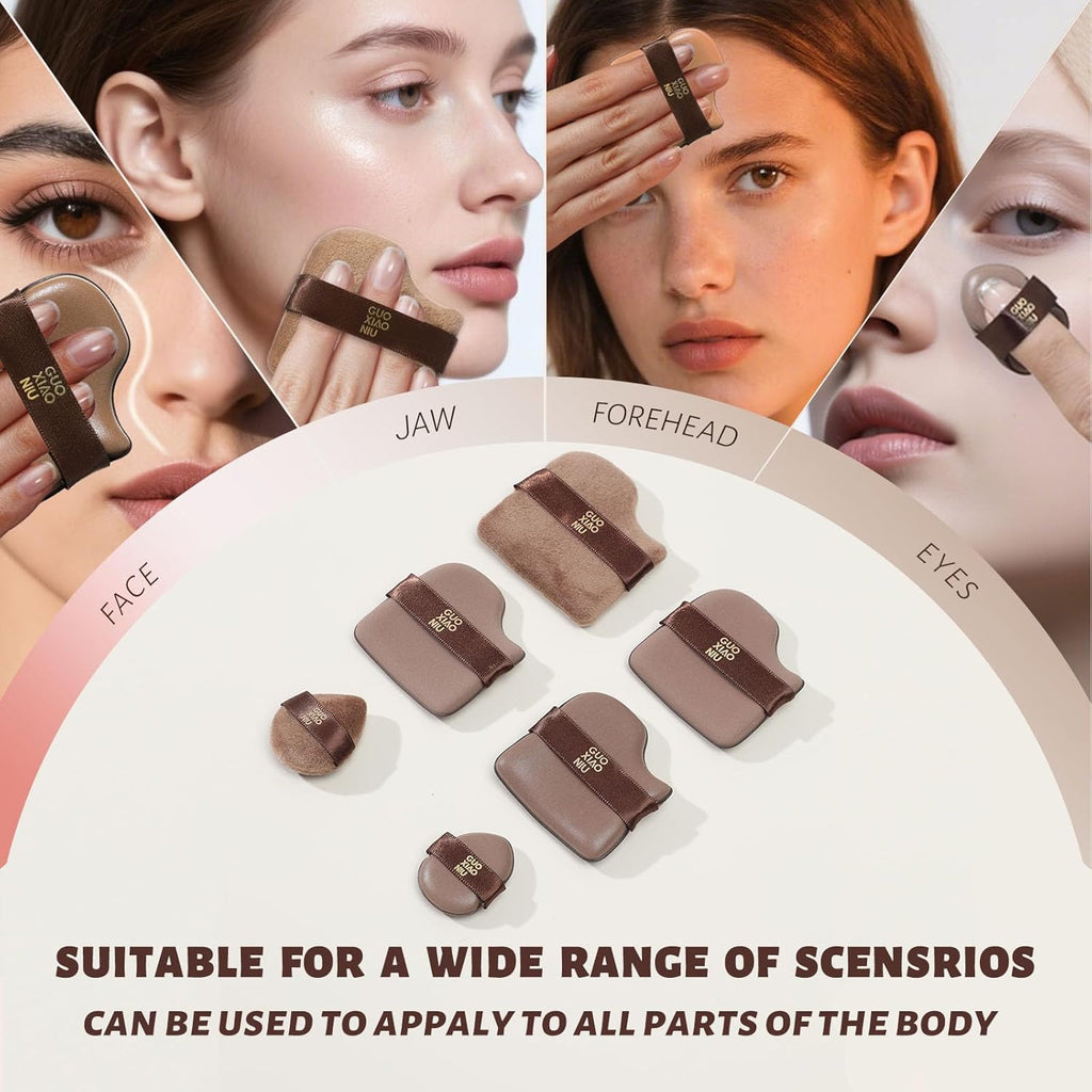 24pcs Powder Puffs Set With 4 Cases, Makeup Powder Puff, Velour Makeup Puff, Setting Powder Puff, Reusable & Washable, Ideal For Foundation, Powder Cream, Setting, Christmas Gifts For Women