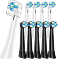 10 PCS IO Replacement Heads Compatible with Oral B IO 2/3/4/5/6/7/8/9/10/Deeep Clean Electric Toothbrush, Toothbrush Brush Heads Compatible with Oral B IO for Teeth Clean (Black/White)