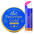 Peruvian Gold | Organic All Purpose Healing Balm | Scars, Eczema, Facial Moisturizer Cream, Dry Skin, Hair, Sun Burns | (1 Fl Oz) | BONUS Lip Balm
