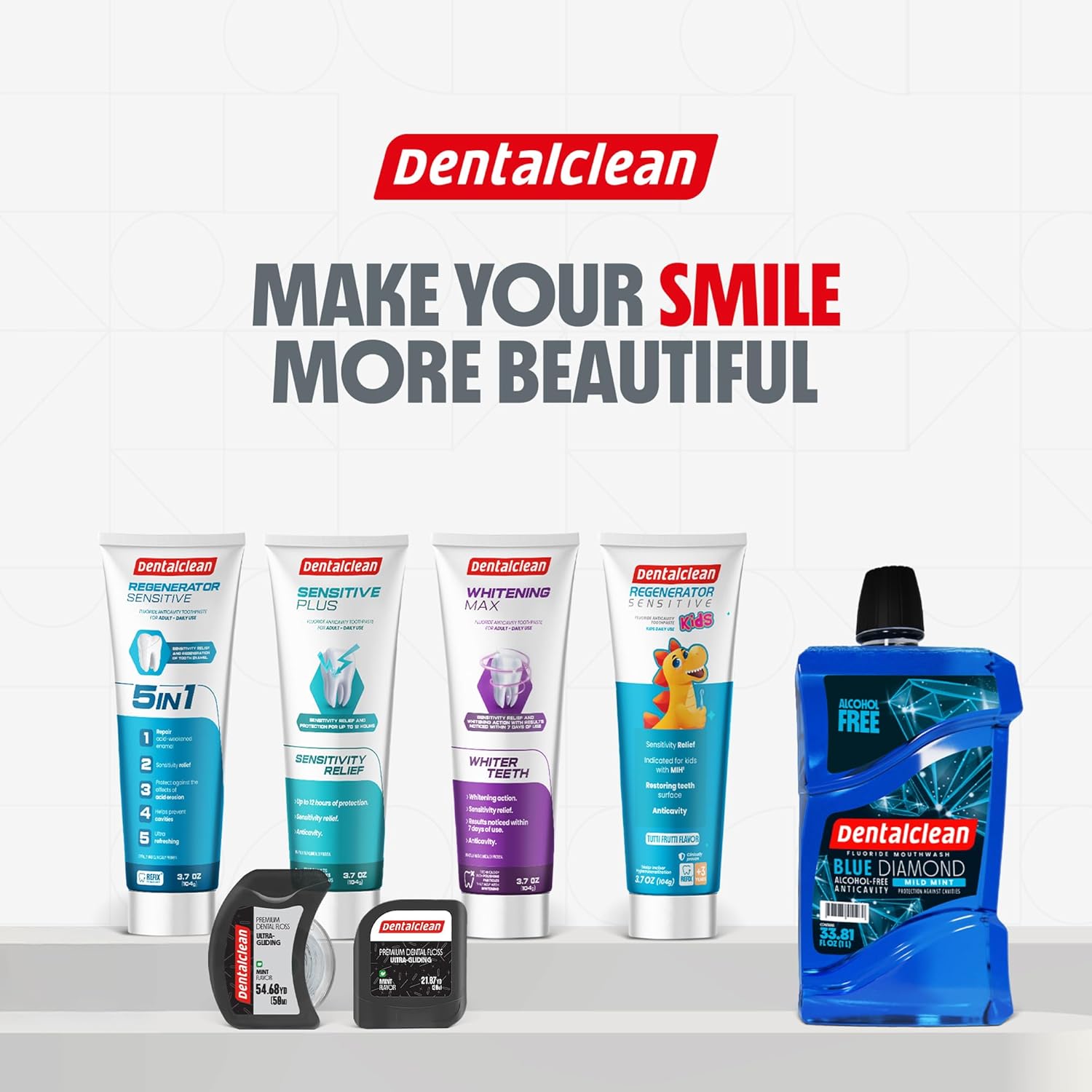 Pack of 4 Toothpaste Gel - Sensitivity Relief - Mild Mint Flavor - Protects Teeth and Reduces Sensitivity - 3.7 oz 104g