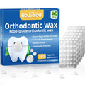 Orthodontic Wax for Braces - 180 Dental Wax Dots | Mint Flavor, Hygienic Individual Wraps, Brace Wax for Brackets