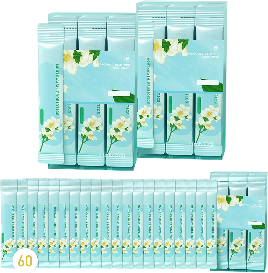 60PCS Travel Size Mouthwash,Portable Mini Mouthwash,Long-Lasting Freshness Travel Mouth Wash for Oral Care A42