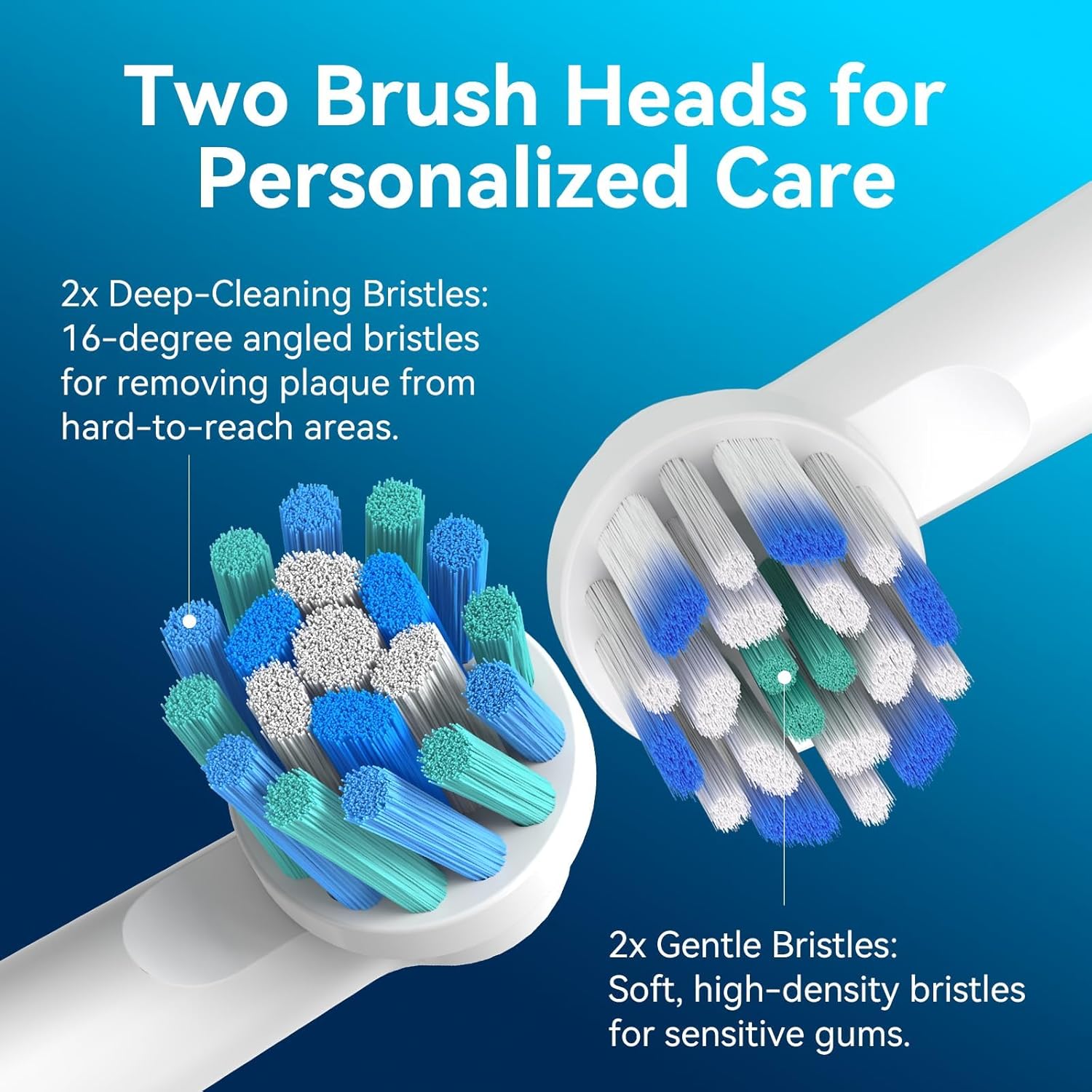 SEAGO Rotating Electric Toothbrush with 8 Round Brush Heads, with 5 Cleaning Modes, Sonic Technology Whitening Teeth in 14 Days, for Adult and Kids，SG-2603 (Black)