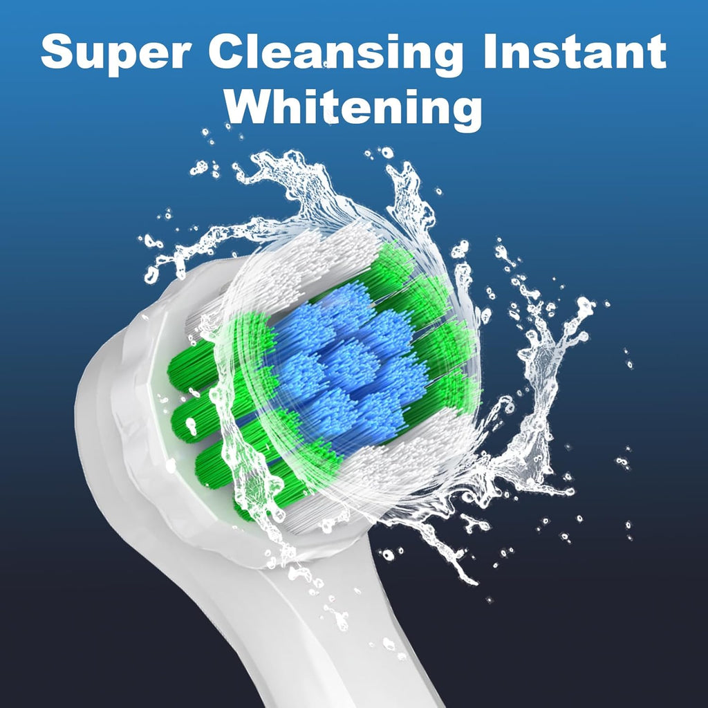 Replacement Heads Compatible with Oral B for Deep Cleaning and Gum Protection, 8 Pcs Precision Refill Brush Heads Compatible with Oral B Pro 1000, Genius X, Smart 1500 Series Electric Toothbrush