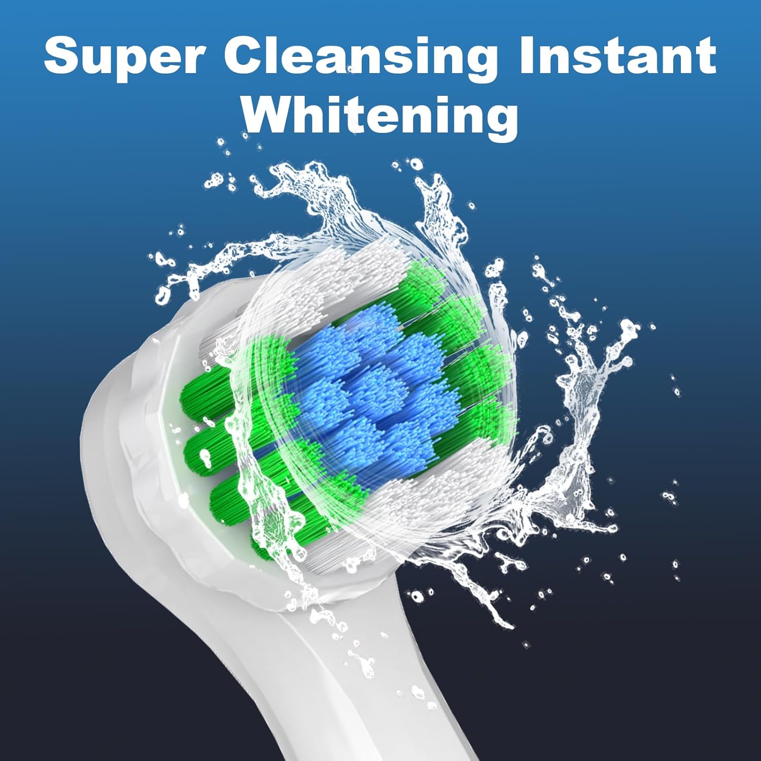 Replacement Heads Compatible with Oral B for Deep Cleaning and Gum Protection, 8 Pcs Precision Refill Brush Heads Compatible with Oral B Pro 1000, Genius X, Smart 1500 Series Electric Toothbrush