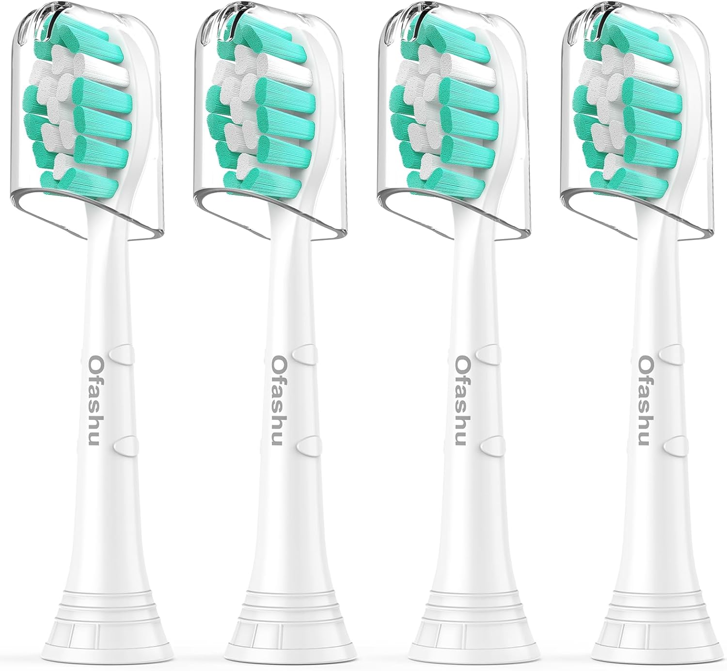 Electric Toothbrush Replacement Heads Compatible with Philips Sonicare ProtectiveClean 2 Series Plaque Control 4100 5100 6100 9024 6064, White, 4 Sonic Brush Head