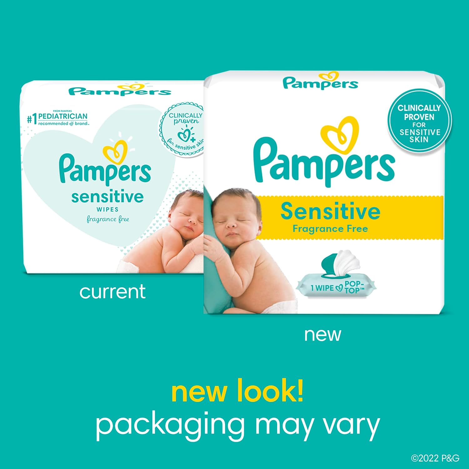 pampers sensitive baby wipes 392 ct OLD