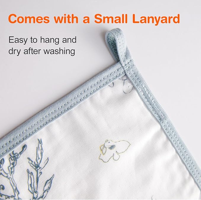 Baby Washcloths, Soft Burp Cloths, Absorbent Baby Bath Towels-4 Layer Design-Reusable Baby Wipes Newborn Bath Face Towel for Delicate Skin, Wash Cloths for Shower and Baby Essentials - 3 Pack