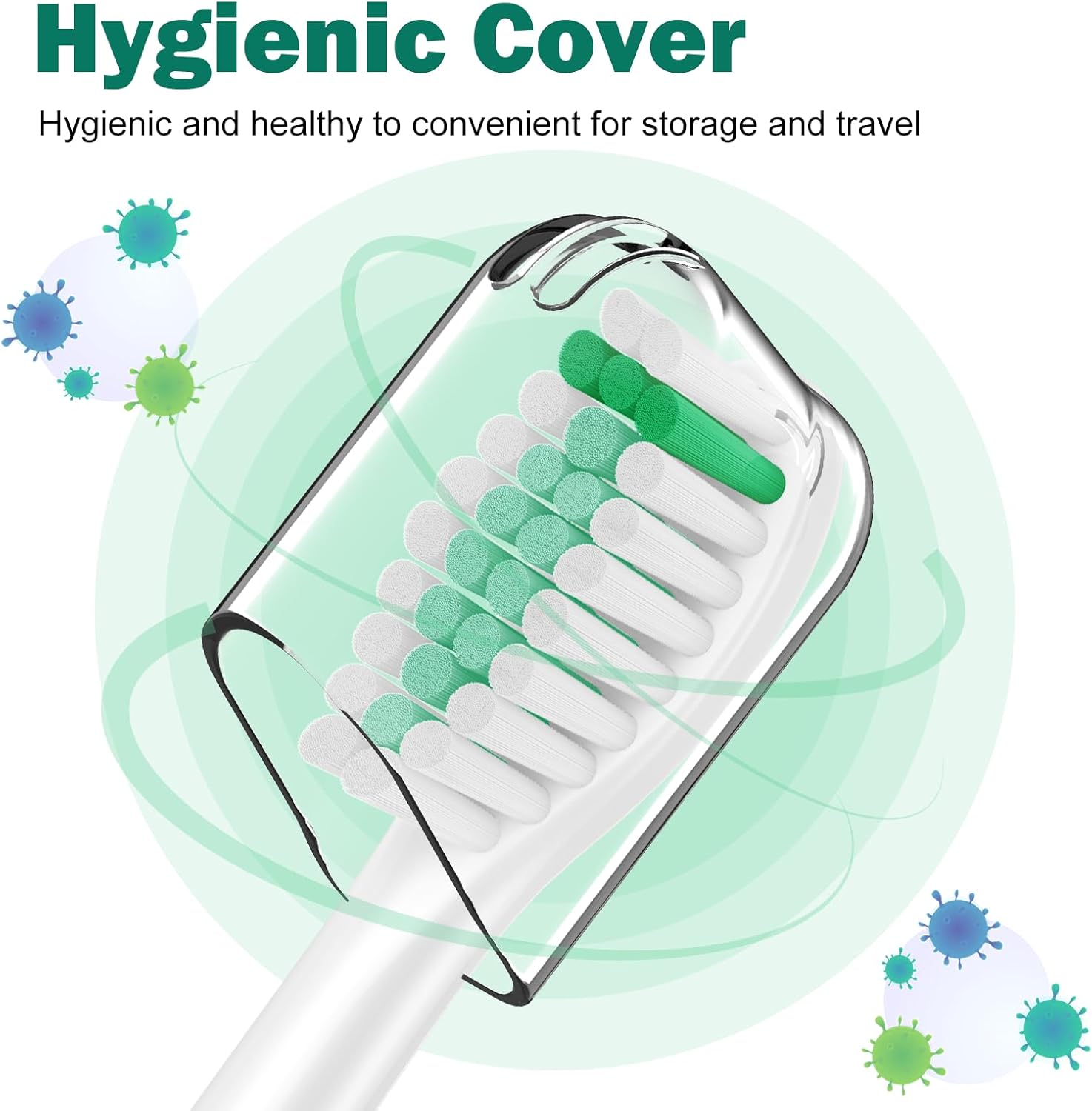 Replacement Toothbrush Heads for Philips Sonicare Replacement Brush Heads Medium Soft Dupont Bristles Electric Toothbrush Replacement Heads Fit E-Series Essence Xtreme Elite Advance, 4 Pack