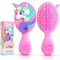 Toddler Hair Brush – Pink Mini Air Cushion Brush for Kids, Little Girls & Princesses – Gentle Detangling Comb for Wet & Dry Hair, Unicorn Hairbrush for Girls, Travel-Friendly