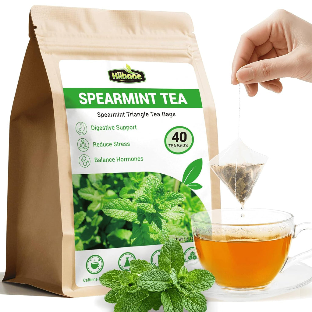Spearmint Leaf Herbal Tea - Caffeine Free, 40 Tea Bags