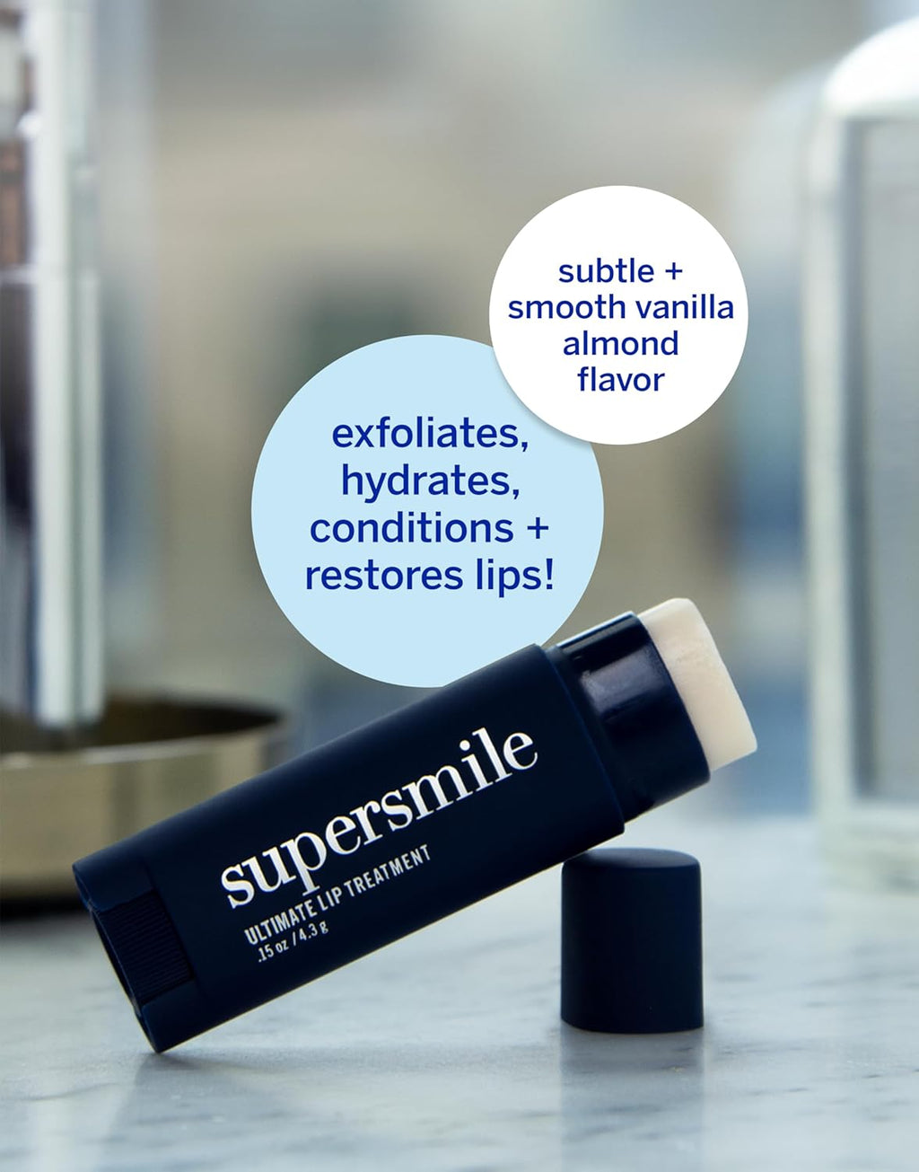 Supersmile Ultimate Lip Treatment - Healing for Dry, Cracked Lips - Nourishing Lip Balm with Collagen & Shea Butter - Hydrating Lip Plumper & Soothing Lip Moisturizer