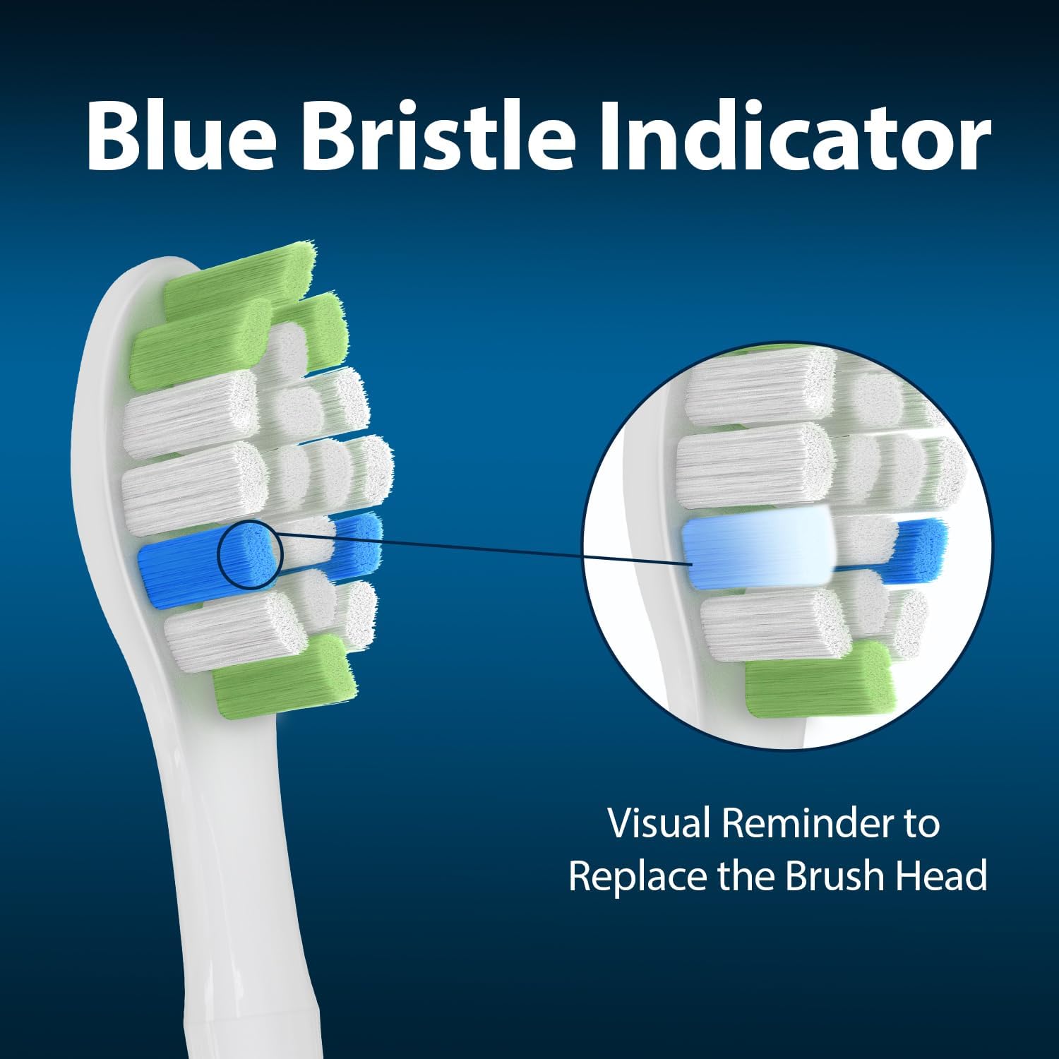 Replacement Toothbrush Heads Compatible with Philips Sonicare, W Brush Head for Phillips Sonicare C-1 C-2 4100 5100 5300 6100 Electric Toothbrushes, White, 12 Count