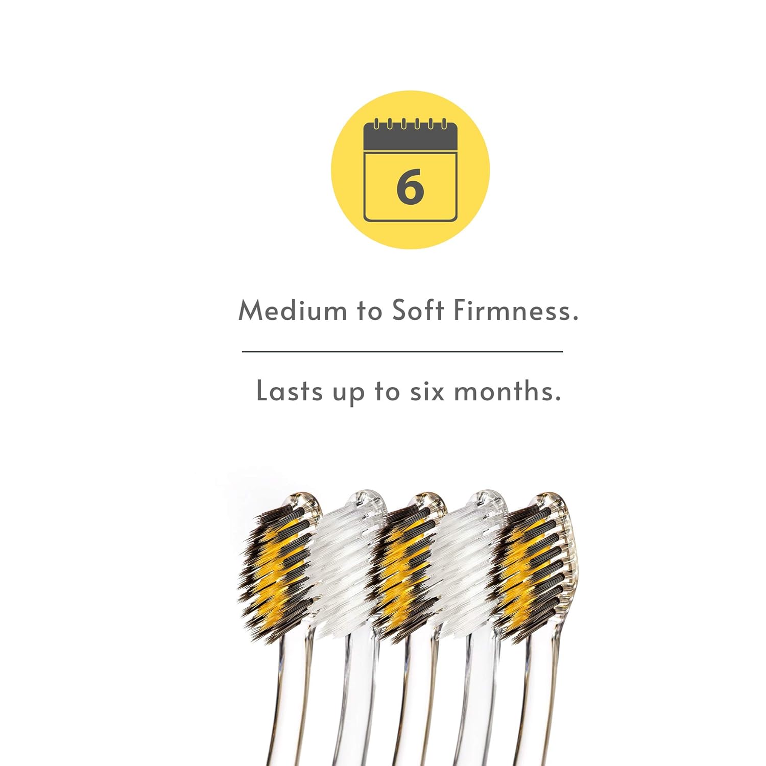 Nano-b Manual Toothbrush for Adults with Sensitive Gums, Gold & Charcoal Soft/Medium Bristles, Travel Case, Crystal