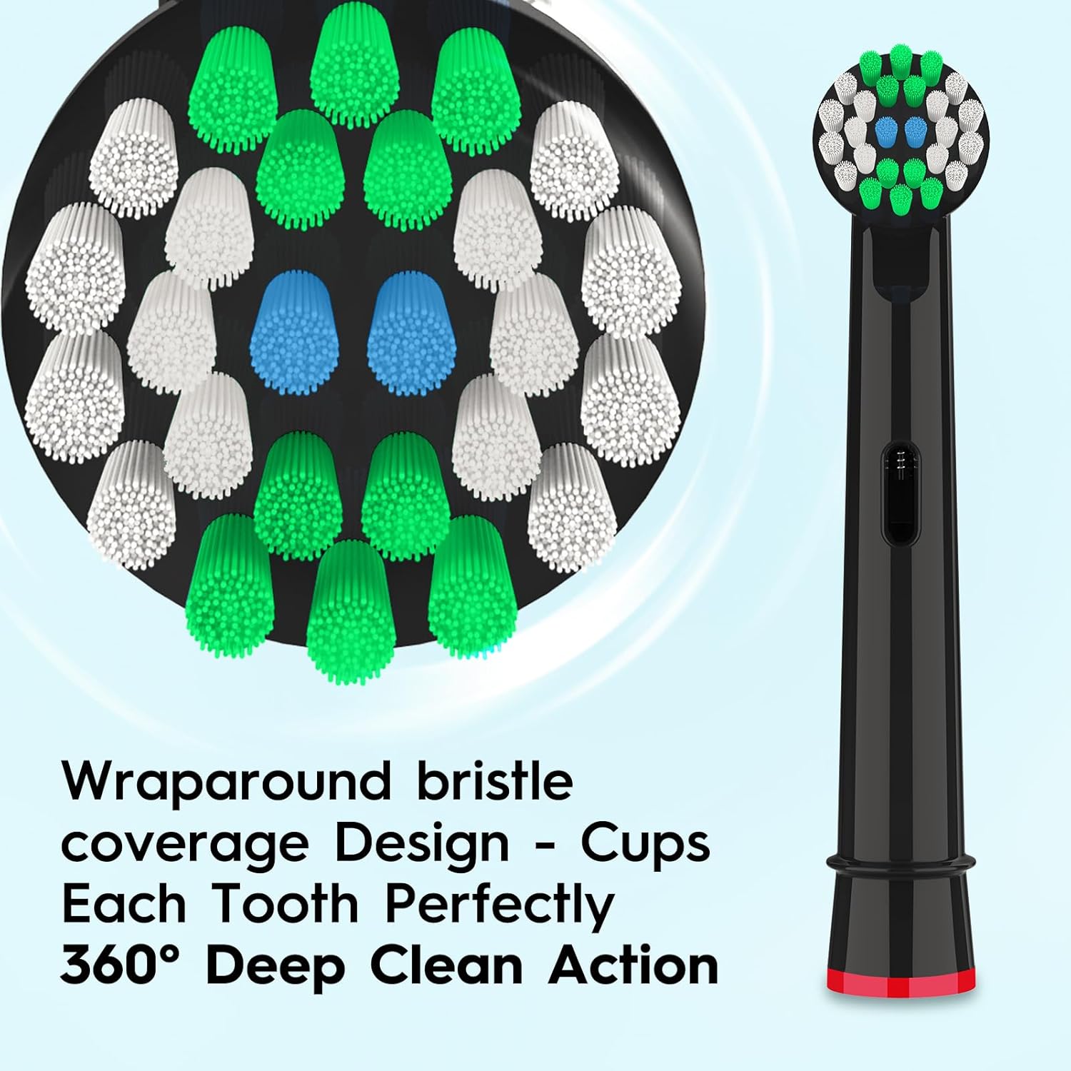 Replacement Toothbrush Heads Compatible with Oral B Pro 1000 Electric Toothbrush,Replacement Brush Heads Refill for Genius X,Smart 1500,Pro 5000,20 Count