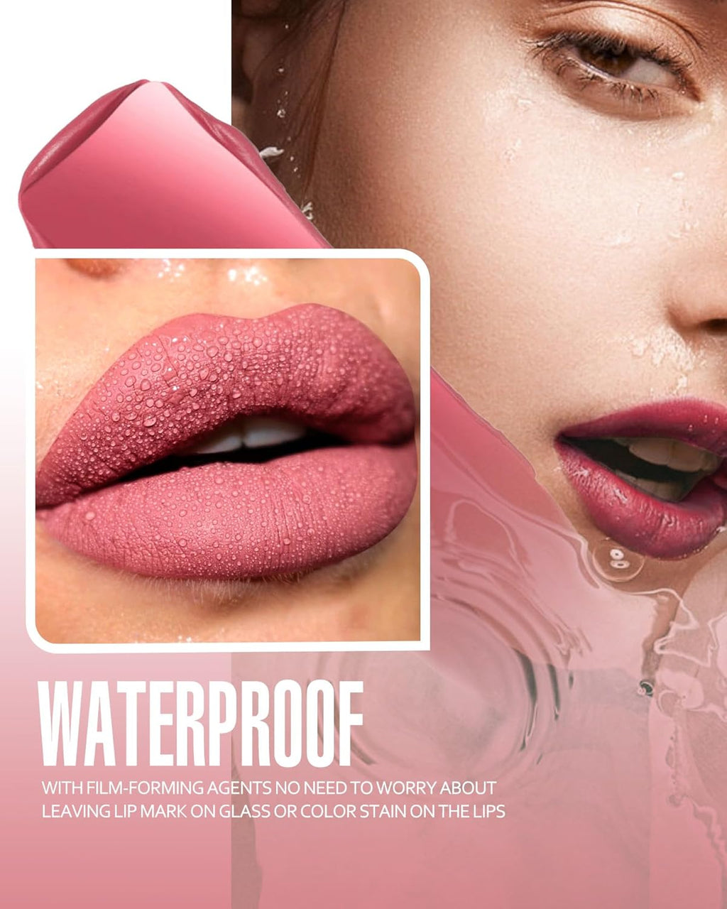 Rose Red Lipstick Long Lasting Lipsticks for Women Smudgeproof Transferproof Cruelty Free Lip Makeup, 905 Bad Guy