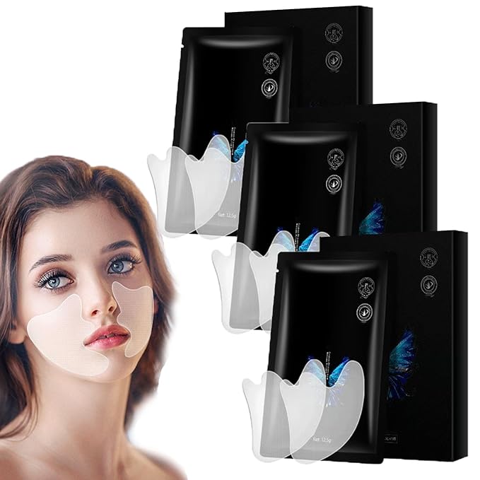 3 Box Face Nutrition Wrinkle Removal Lift Sticker - Microcrystalline Nasolabial Folds Removal Mask Laugh Line Lifting Mask Nasolabial Fold Stickers Facial Wrinkle Patches (Facial Care)