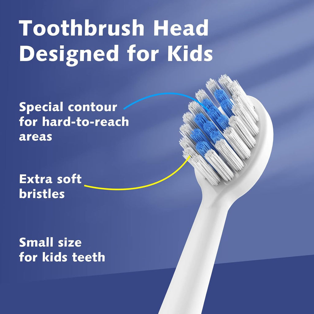 Replacement Toothbrush Heads for Razoko Kids Toothbrush 6 Pack