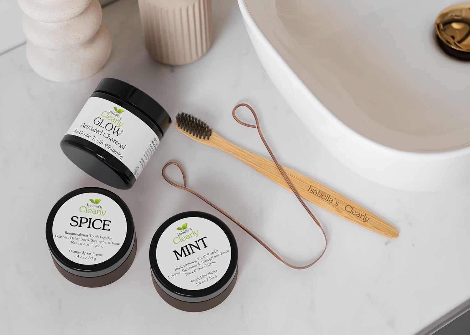 Isabella's Clearly 100% Pure Copper Tongue Scraper | Ayurvedic Metal Tongue Cleaner, BPA Free, for Adults and Kids | Natural Oral Care for Fresh Breath and Improved Oral Hygiene