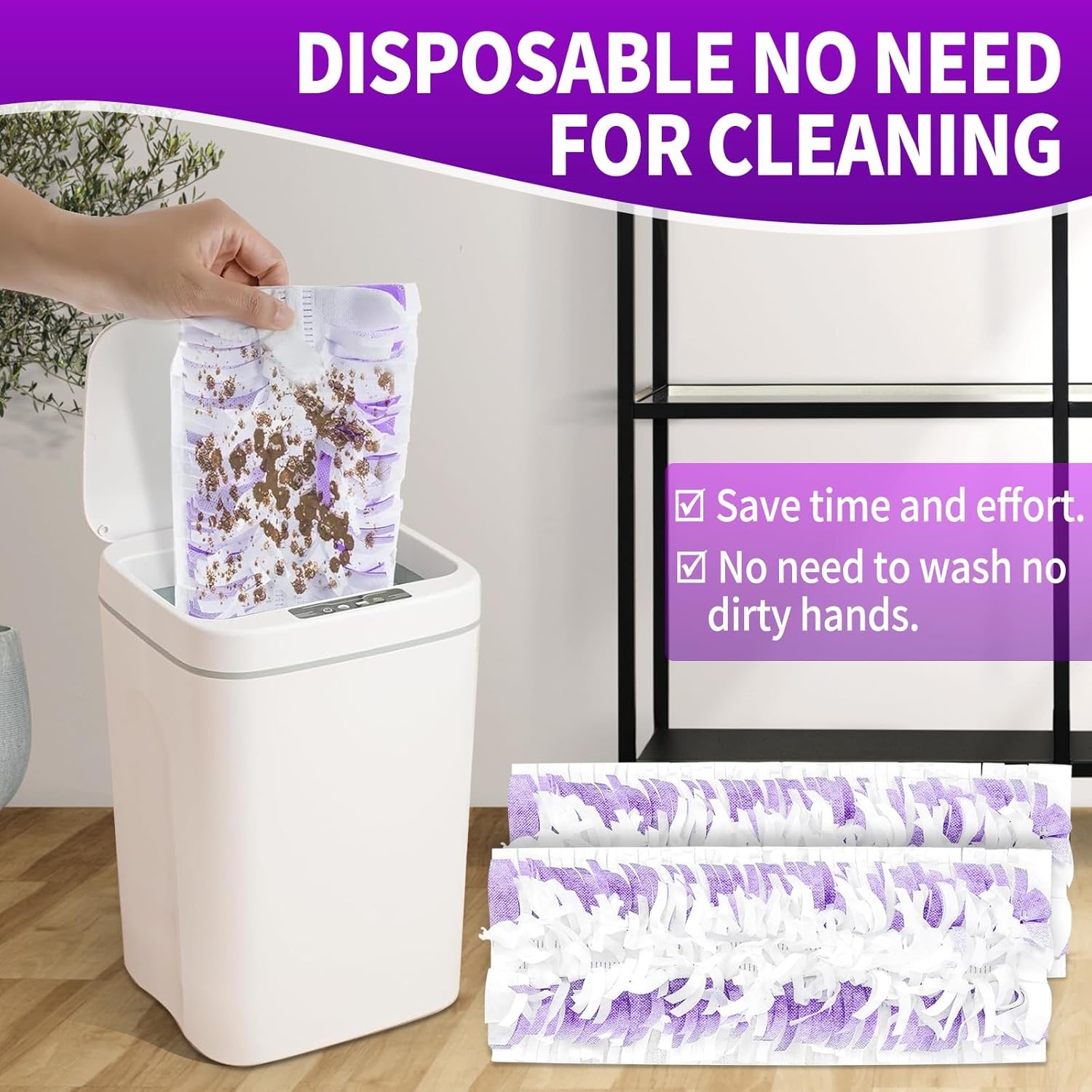 25 Count Disposable Pads for Swiffer Power Mop,Replacement for Swiffer Mopping Pads Refills Compatible with Swiffer Power Mop Pads,Multi-Surface Safe on All Finished Floors Cleaning