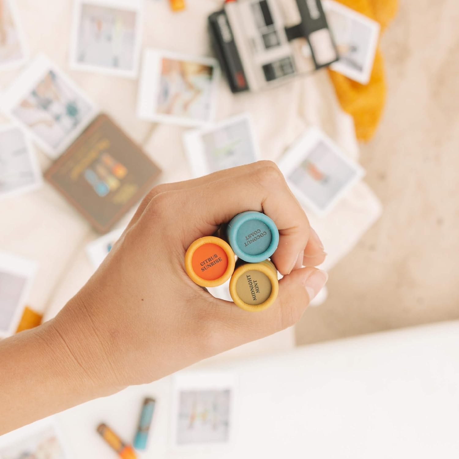 Poppy & Pout Citrus Sunrise Jumbo Lip Balm | All Natural Lip Balms & Moisturizers | Hydrates with Beeswax, Vitamin E, Organic Coconut Oil | Cruelty-Free | Lip Balm in Recyclable Cardboard Tube