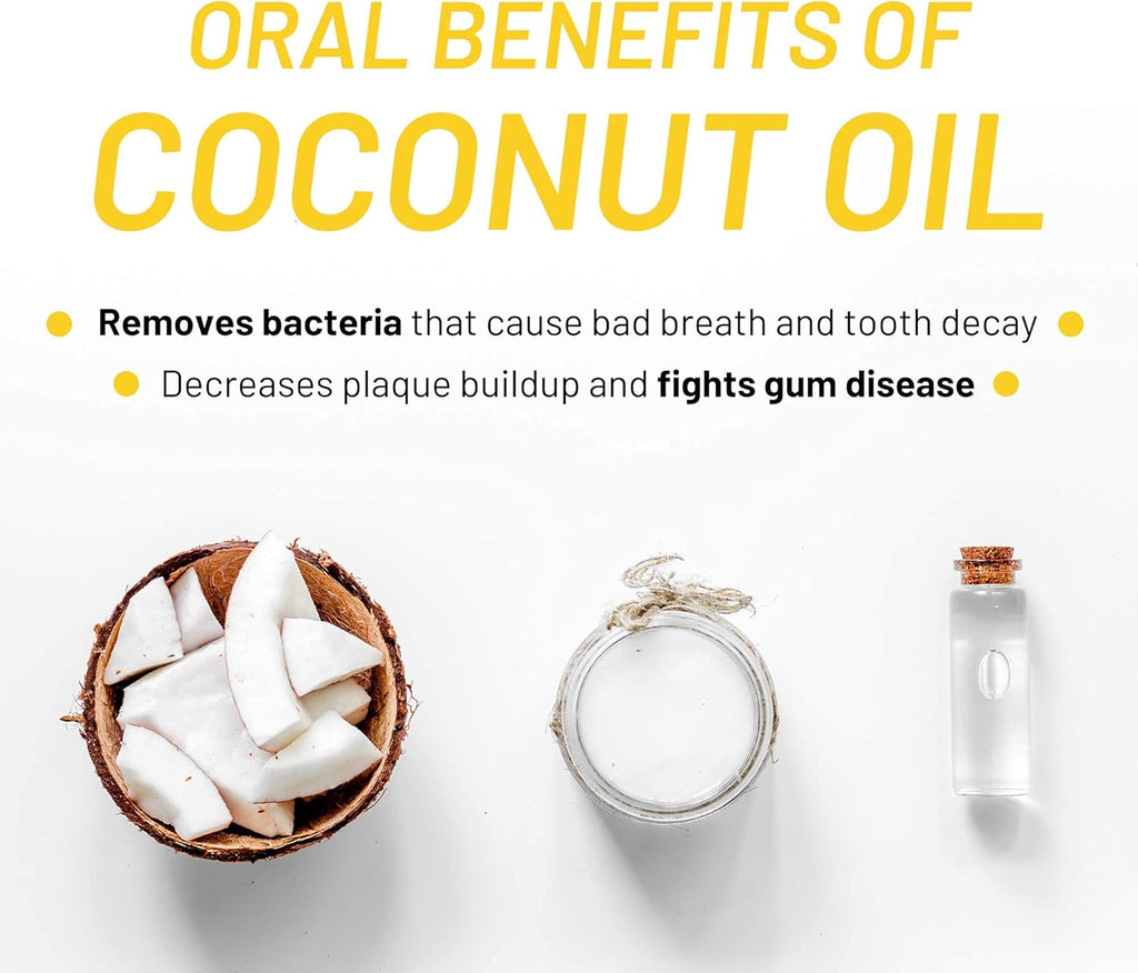 White Glo Coconut Oil Whitening Toothpaste, Refreshing Coconut & Mint Flavour, Fluoride-free Holistic Oral Care, Infused Luxurious Coconut Oil For Sparkling White Teeth and Ultimate Clean - 5.2 Ounces