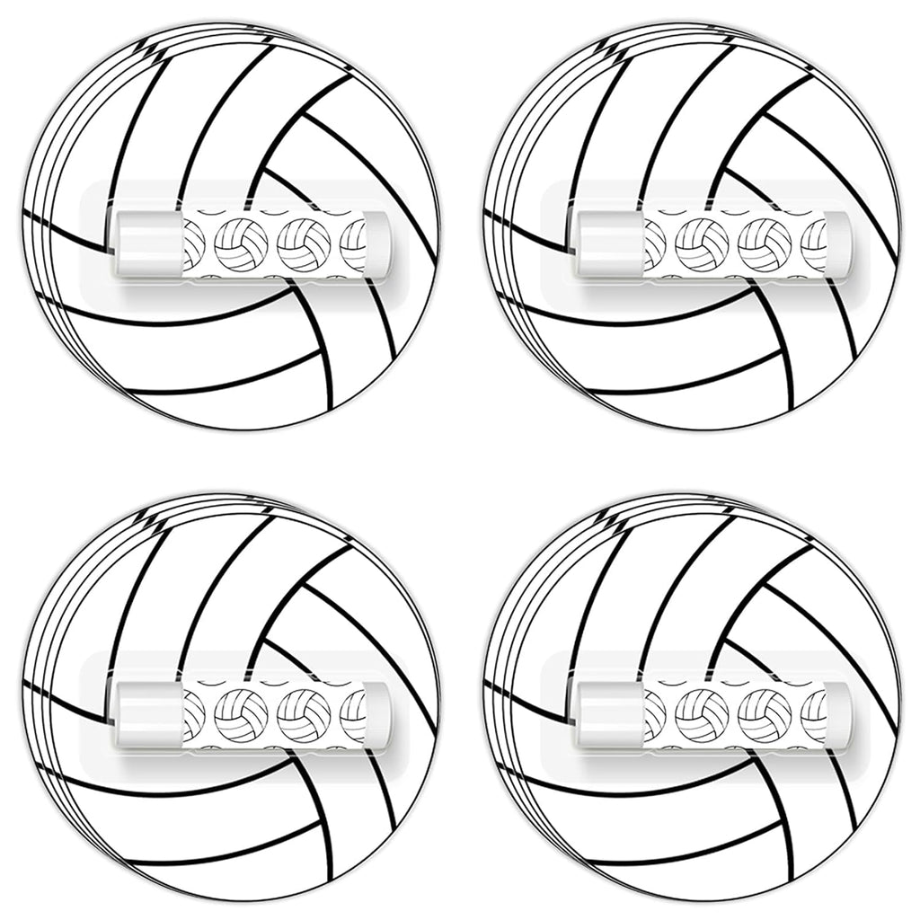 12 Pack Volleyball Lip Balm for Volleyball Theme Party Bulk Gifts,Beeswax Moisturizing Lip balm,Vanilla Flavor Plumping Chapstick for Volleyball Cheerleader Team Girls kids Men Women Sports Lovers