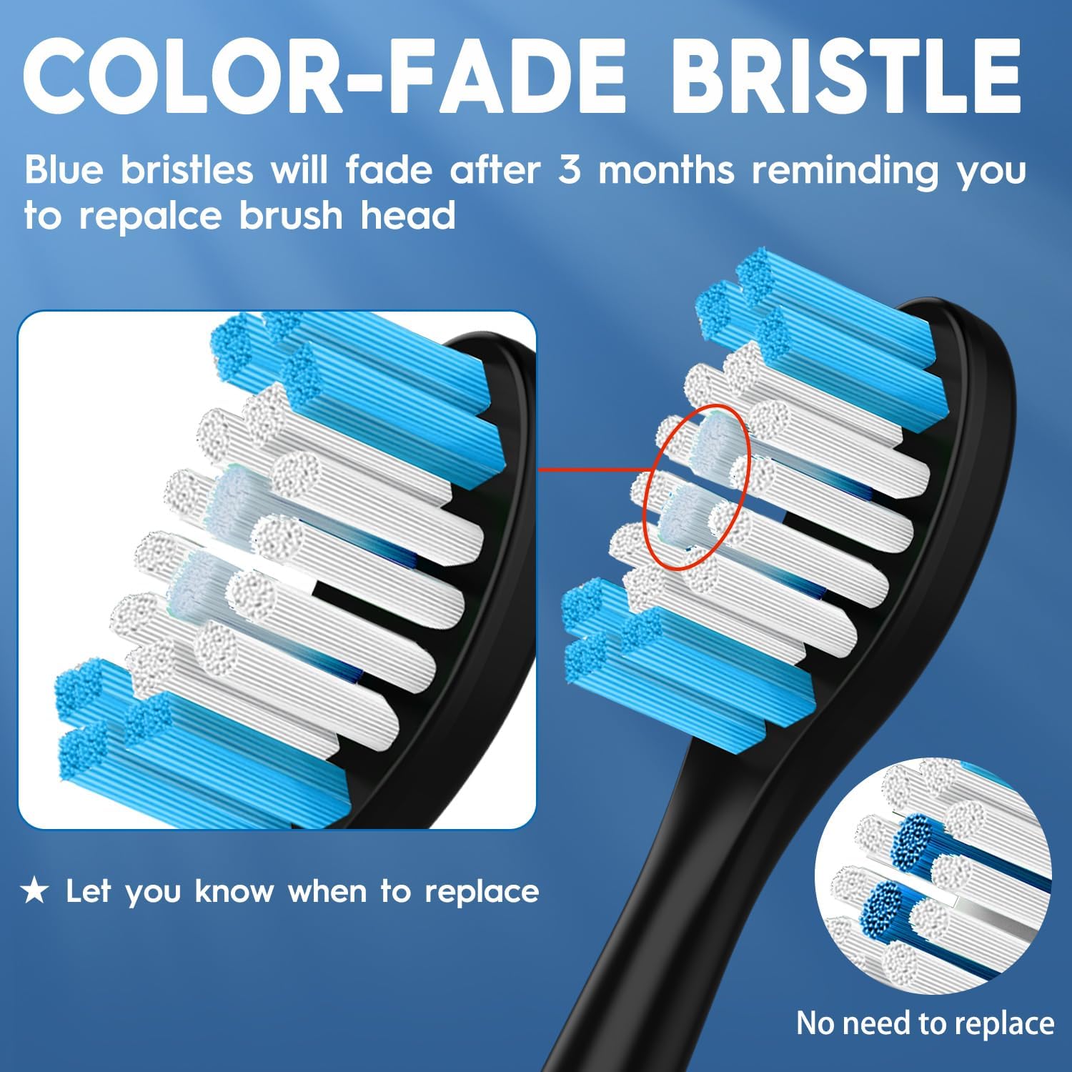 Replacement Brush Heads Compatible with Philips Sonicare ProtectiveClean 4100, 5300, 5100, 6100 ExpertClean 7500 DiamondClean 9300 Electric Sonic Toothbrush Handle C2 G2 C3 G3 W3 Brush,16 Pack