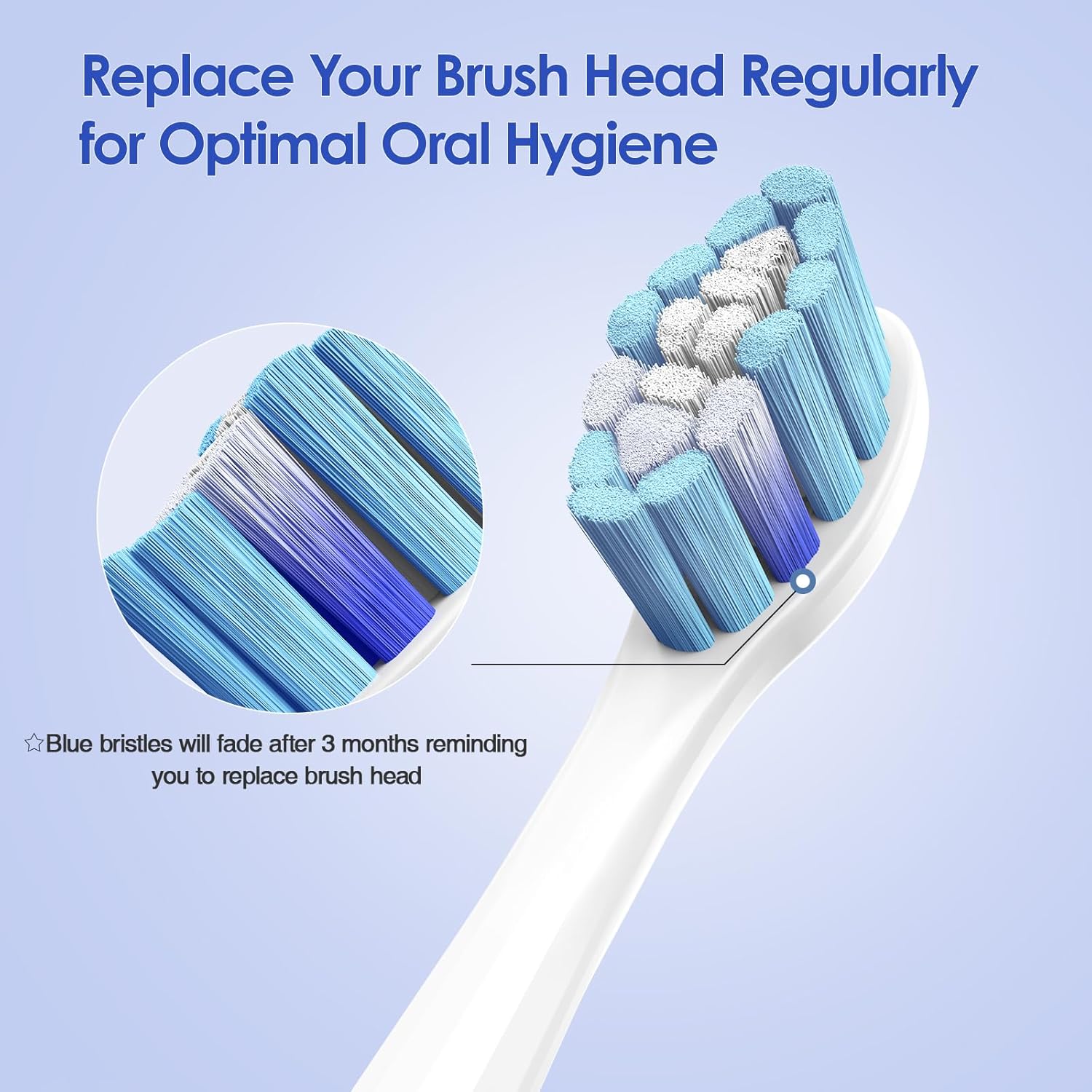 MRYUESG Replacement Toothbrush Heads Compatible with Philips Sonicare, 10 Pack, Electric Tooth-Brush Replacement Heads Compatible with Phillips,5 Green 5 Blue