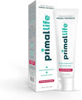 Primal Life Organics Premium Dirty Mouth Mineral Toothpaste - Nano-Hydroxyapatite, Colloidal Silver, Charcoal - Organic, All Natural Whitening Formula (Peppermint Flavor, 4 Oz)