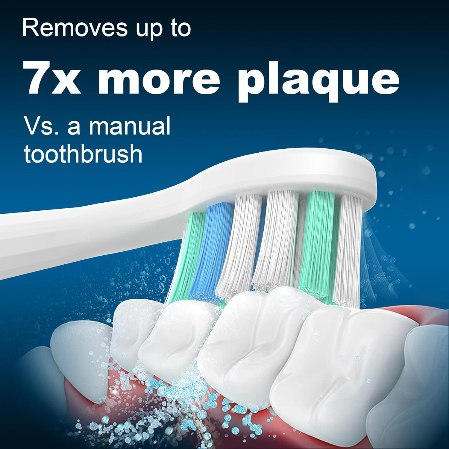 MRYUESG Replacement Toothbrush Heads Compatible with Philips Sonicare, 10 Pack, Electric Tooth-Brush Replacement Heads Compatible with Phillips, White