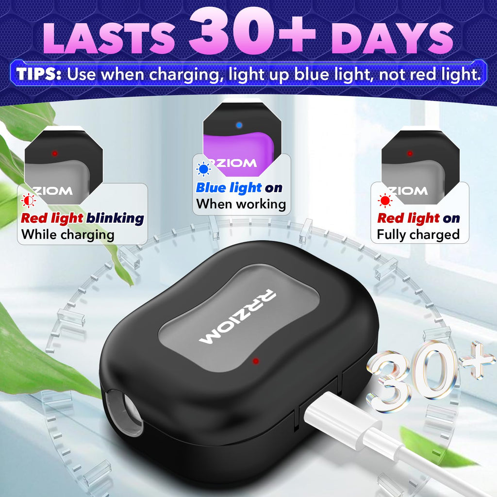 Toothbrush Sanitizer Case, RRZIOM Portable Toothbrush Covers Rechargeable, Rechargeable Toothbrush Cleaner Holder Case for Travel Home, Detachable Toothbrush Cover Cap for All Toothbrushes (Black)