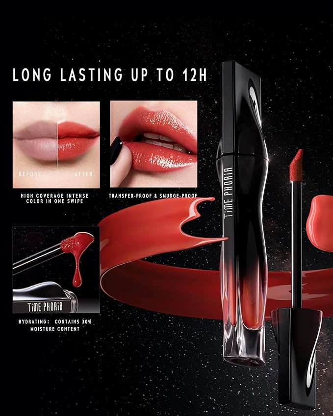 STELLAR DUST LIP STAIN-Waterproof and Transferproof Lip Tint For Women, Glossy Finish Lip Gloss, Lightweight High Coverage, Long Lasting, Stocking Stuffers For Teen Girls (003 Lynn)