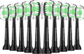 Replacement Heads for Philips Sonicare Toothbrush, Replacement Brush Heads Compatible with Phillips Sonicare Electric Toothbrush, 10-Pack, Black