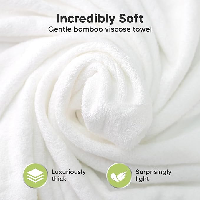 KeaBabies Hooded Baby Towel for Newborn - Viscose Derived from Bamboo Large Baby Bath Towels with Hood for Boys, Girls, Toddler, Extra Absorbent & Soft Newborn Bath Essentials (Wildwood, Regular)