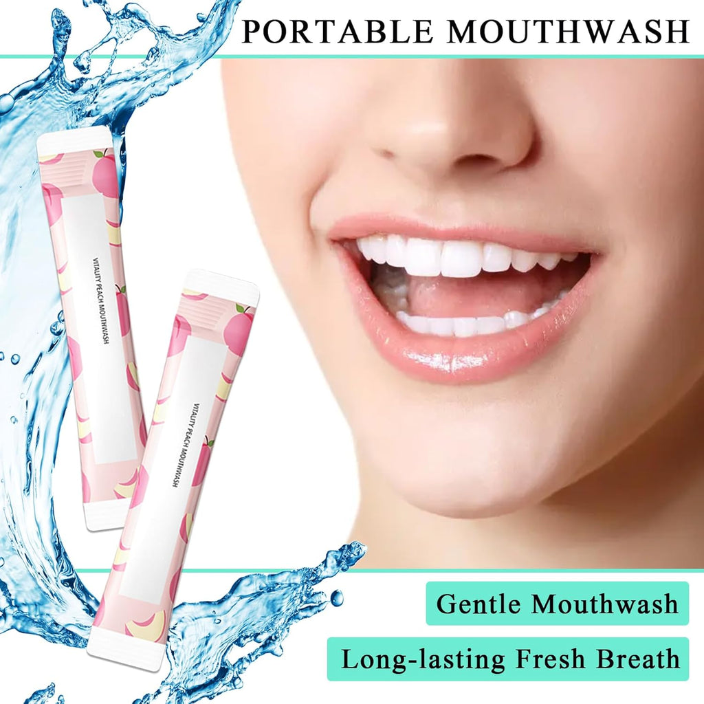 Travel Size Mouthwash,Mini Mouthwash Travel Size Bulk Portable Mouth Wash Set,Individual Small Travel Mouth Wash Packets for Fresh Breath(Pack of 60) A13