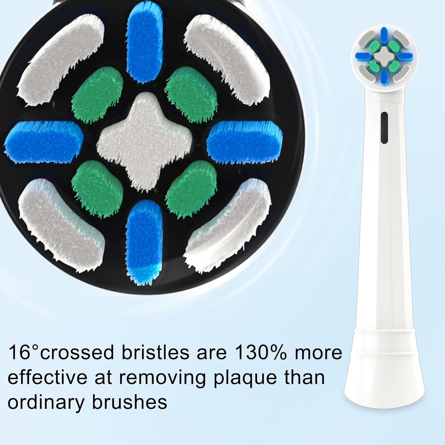 Toothbrush Replacement Heads for IO 2/3/4/5/6/7/8/9/10 Series Electric Toothbrush,Replacement Brush Heads Compatible with Oral B,8 Count
