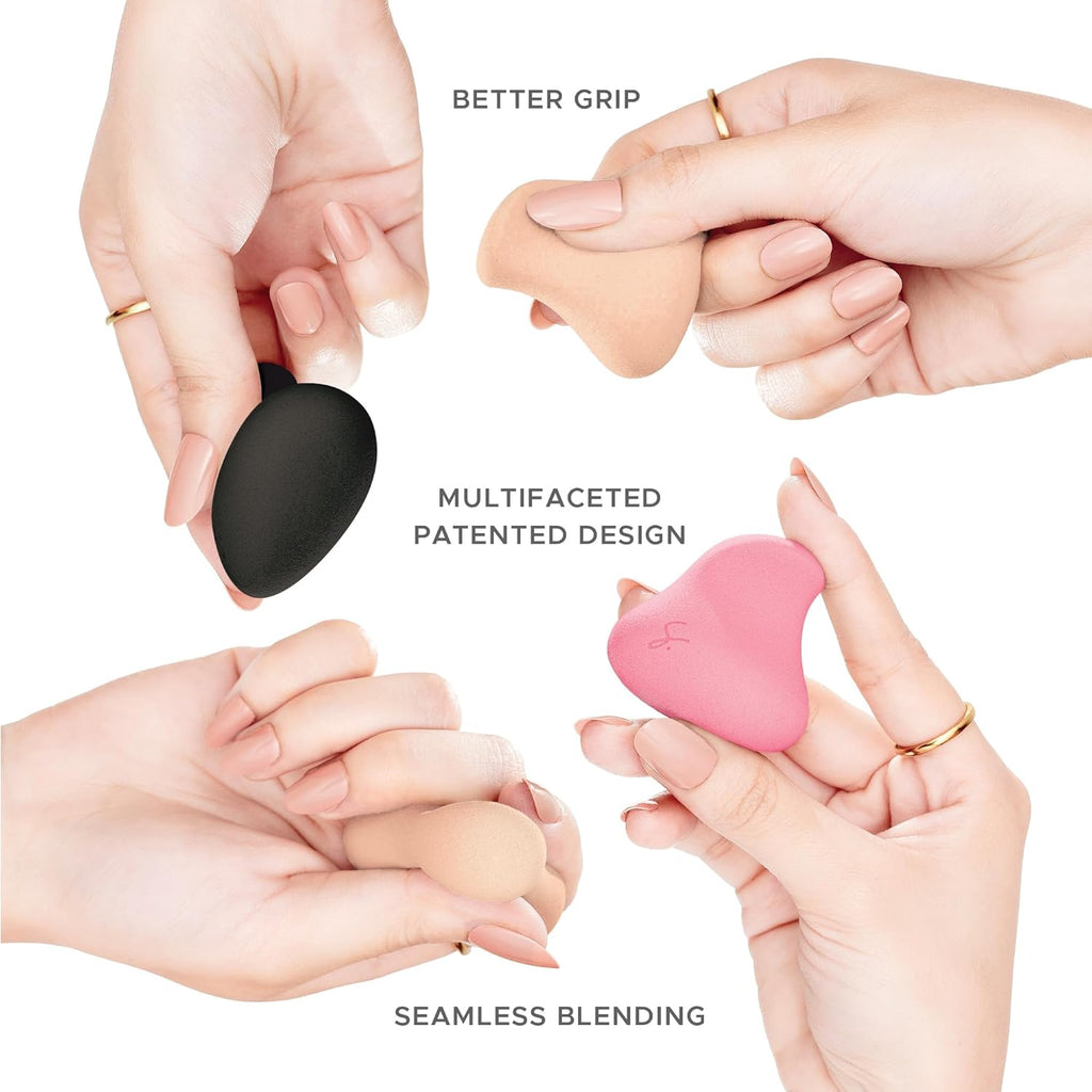 Original Beauty Blender Makeup Sponge Applicator for Powder, Cream & Liquid, Beauty Tools Puff, Streak Free Application, Vegan, Cruelty Free Made in USA, Mix Color Set