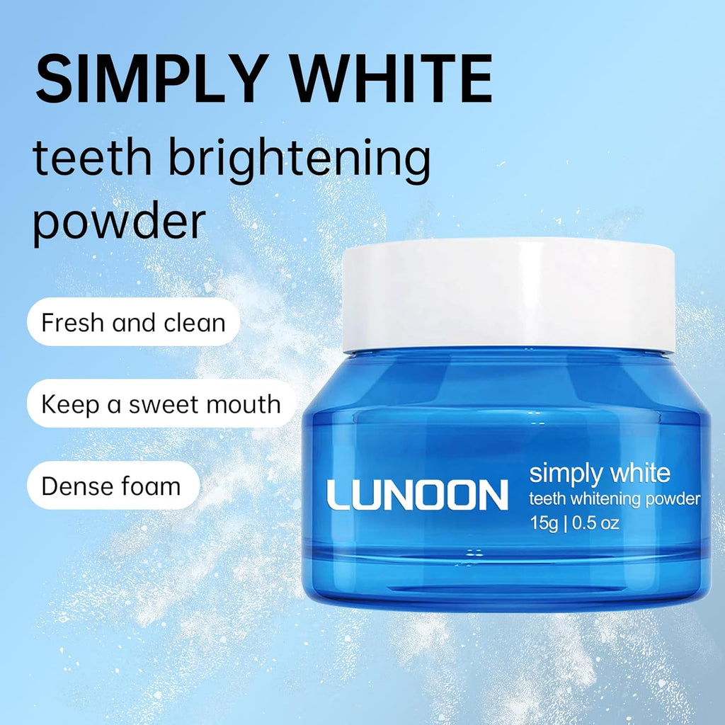 Teeth Whitening Powder for Instant Stain Removal, Color Corrector, and Toothpaste Booster-Lasting Whitening Results