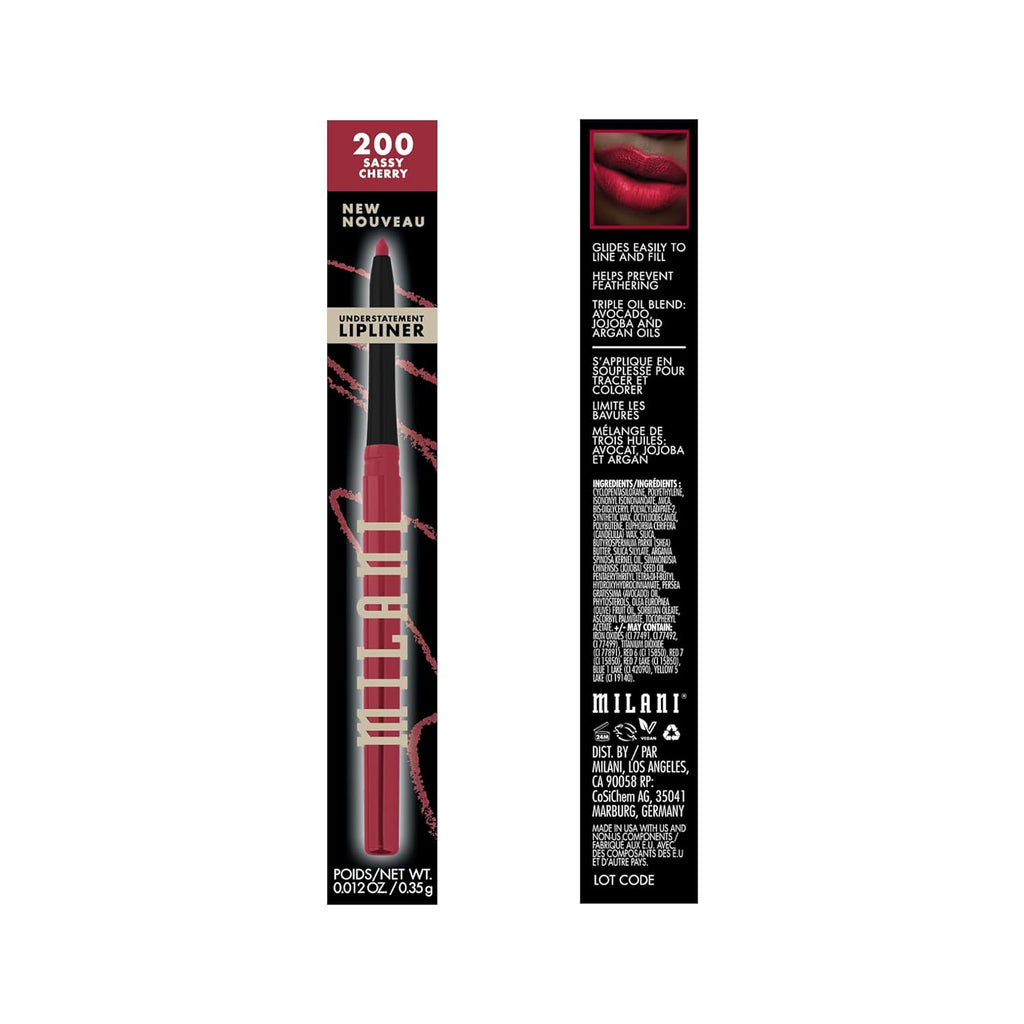 Milani Understatement Lipliner Pencil - Highly Pigmented Retractable Soft Lip Liner Pencil, Easy to Use Lip Makeup