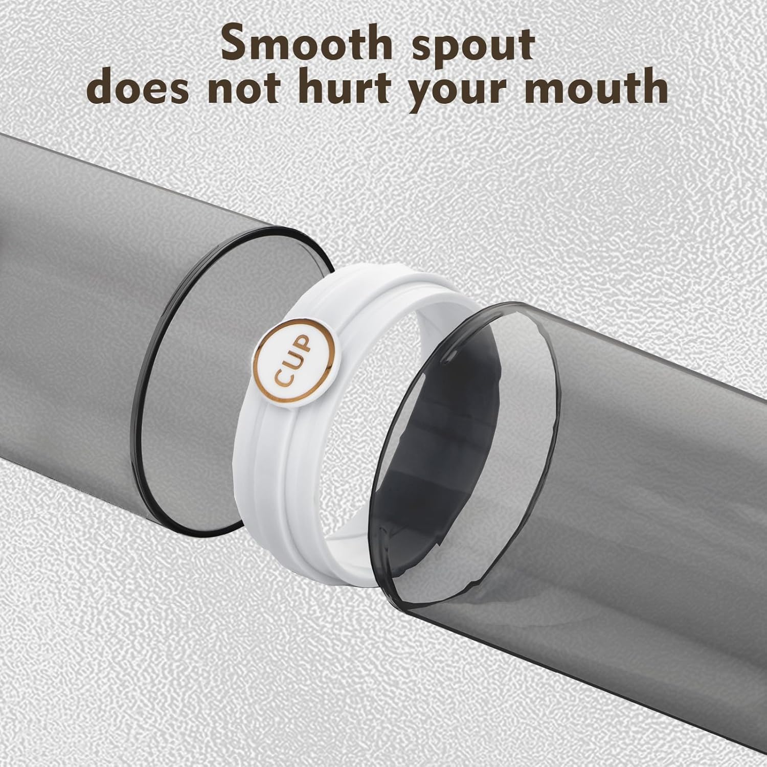 Yeeco toothbrush travel case, 2 pcs Transparent Black Portable Toothbrush Cover with Mouthwash Cup, Tooth Brushing Holder for Home School Camping Travelling, 8.1 x 2.6 inches,Clear Black