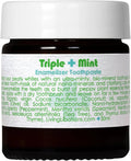 Living Libations - Organic Triple Mint Enamelizer Toothpaste | Natural, Wildcrafted, Vegan Clean Beauty (1 oz | 30 ml)