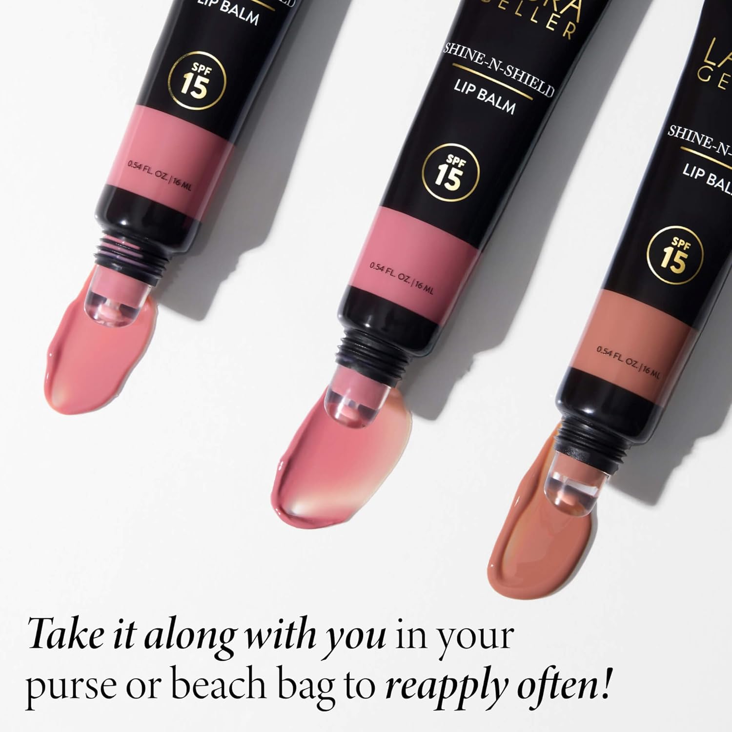 LAURA GELLER NEW YORK x Bliss Shine-n-Shield Lip Balm SPF 15, Bliss on the Beach - Nourishes, Hydrates & Protects Lips