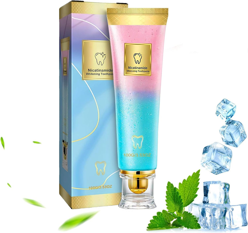 Niacinamide Whitening Toothpaste, Nicotinamide White Toothpaste, Clean The Mouth, Fresh Breath, Remove Tooth Stains, Teeth Whitening Toothpastes