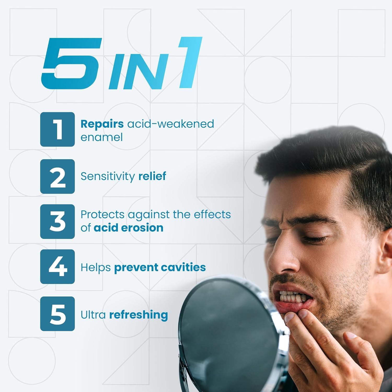 Pack of 3 Regenerating Tooth Gel - Natural Mint, Enamel Regeneration and Cavity Prevention - 3.7 oz 104g