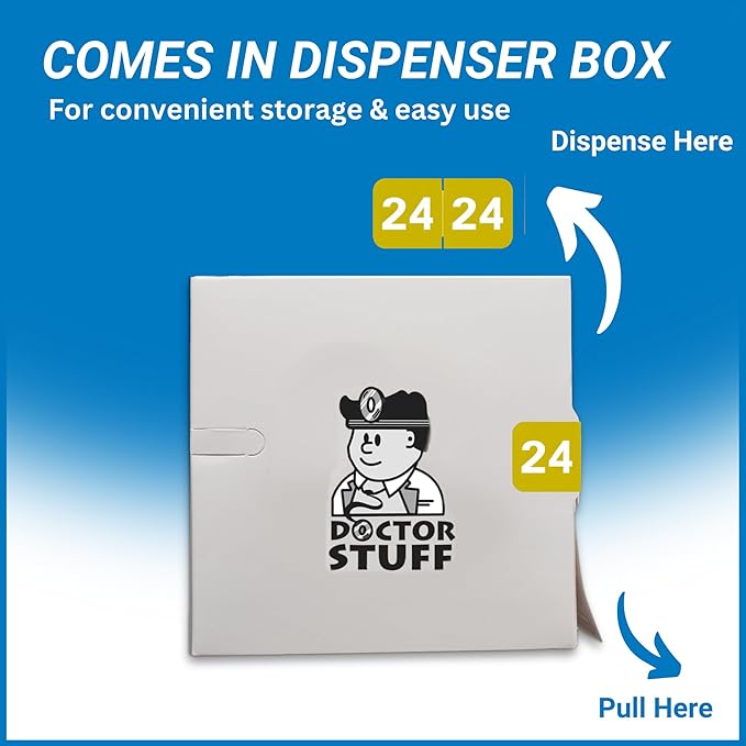 2024 Year Labels, Doctor Stuff 2024 Chart Stickers, Gold Color Coded, Tabbies 70200 Style, USA Made Year Stickers for End Tab File Folders, 500/Roll, 1 Roll, 3/4" x 1-1/2"