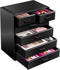 Sorbus Acrylic Makeup Organizer - Organization and Storage Case for Cosmetics Make Up & Jewelry - Large Makeup Organizer for Vanity, Bathroom, College Dorm, Closet, Desk (4 Large, 2 Small Drawers)