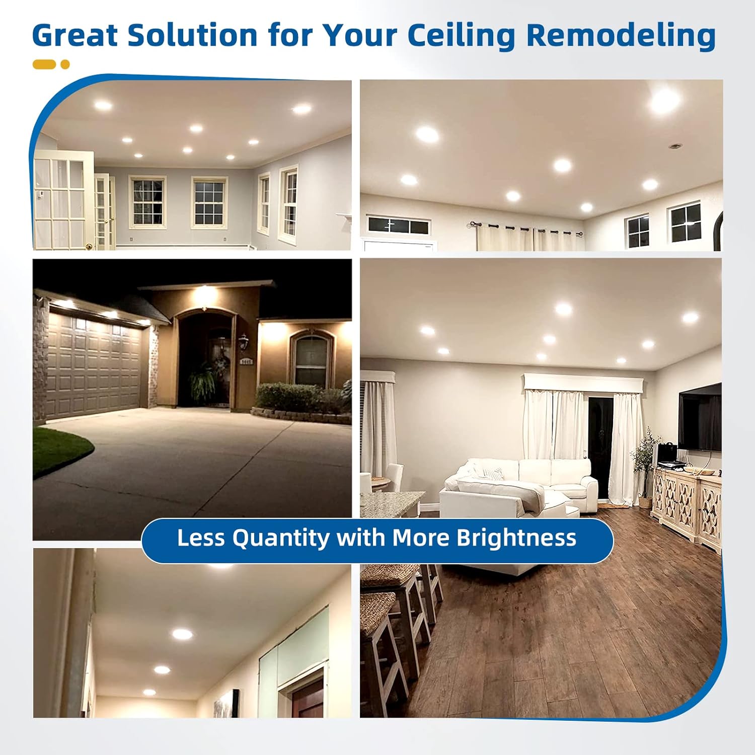 12 Pack Recessed Lighting 4 inch, 4000K Ultra-Thin LED Canless Recessed Lighting, Retrofit Dimmable Recessed Lights, 1200LM 12W=150W Wafer Lights - ETL & Energy Star Certified