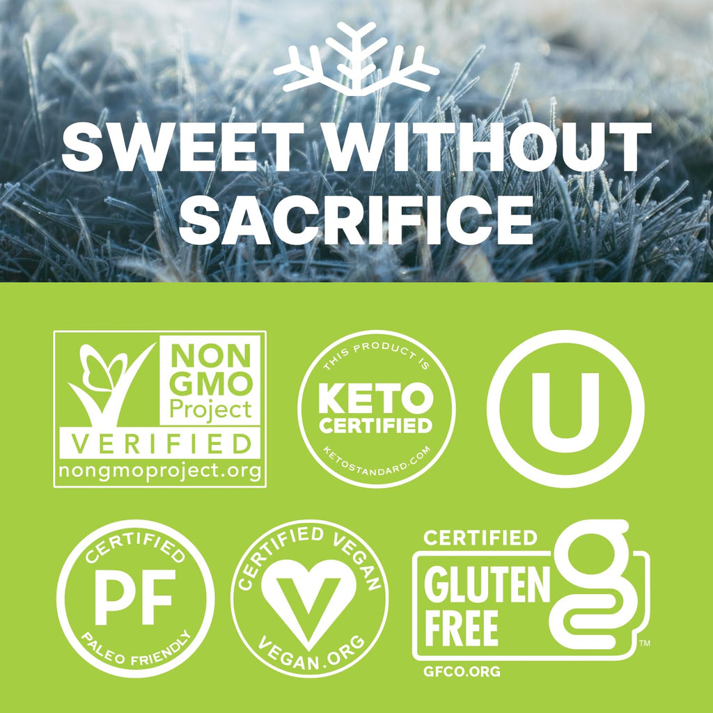 Spearmint KETO Xylitol Candy Chips - SNØ 1LB Bag - Sugar-Free Candy With Only 2 Ingredients | Low Carbs, Diabetic-Friendly, Non-GMO, Vegan, GF & Kosher | Purest candy in the world!